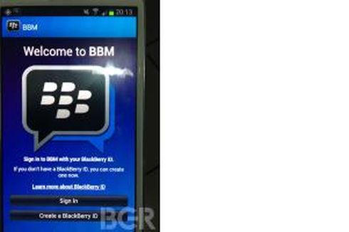 Uji Coba BlackBerry Messenger di iPhone Berbeda
