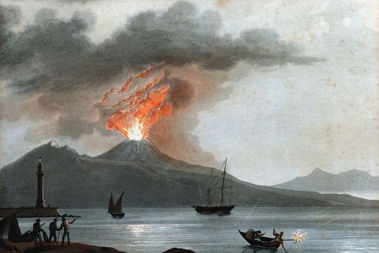 Ilustrasi Gunung Vesuvius.