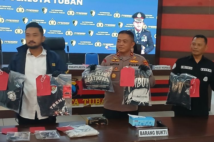8 Anggota Gangster Tersangka Pengeroyokan di Tuban Berhasil Ditangkap Polisi