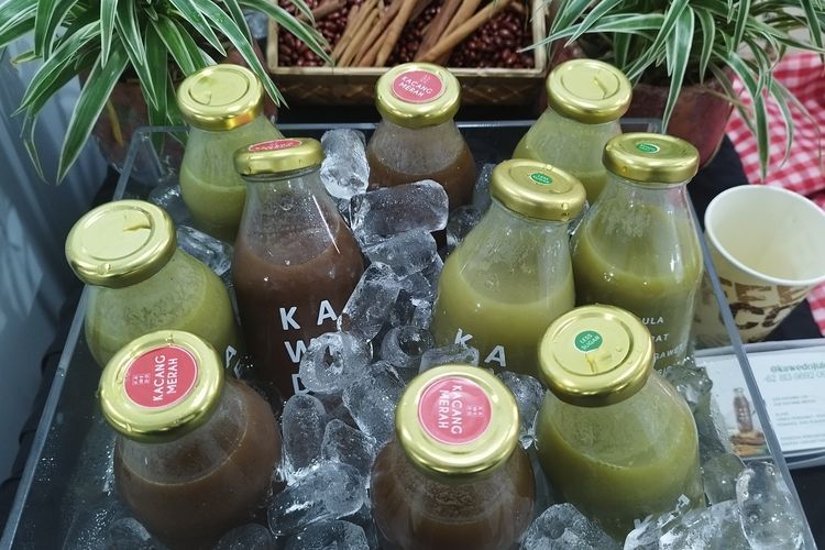 Produk jus kacang hijau dan kacang merah Kawedo Juice 