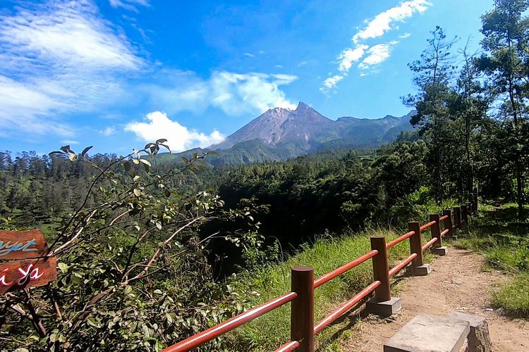 Spot panorama di wisata Deles Indah, Klaten, Rabu (16/6/2021)