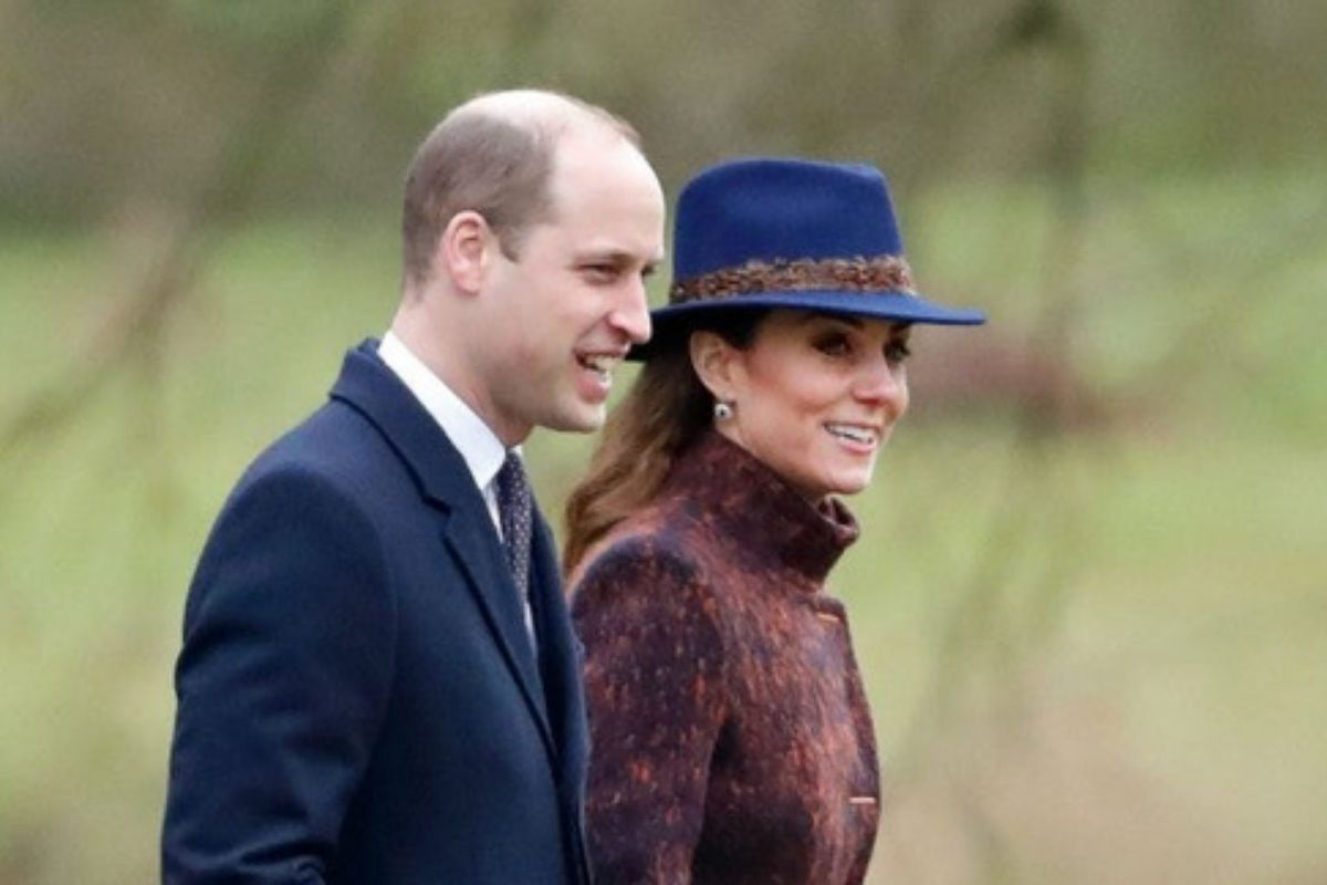 Pangeran William dan Kate Middleton saat menghadiri kebaktian di Gereja St Mary Magdalene di Sandringham, Norfolk, Inggri, Minggu (5/1/2020) waktu setempat.