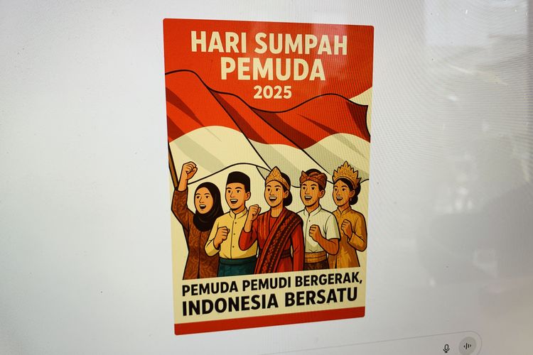 Prompt gambar Sumpah Pemuda 2025.
