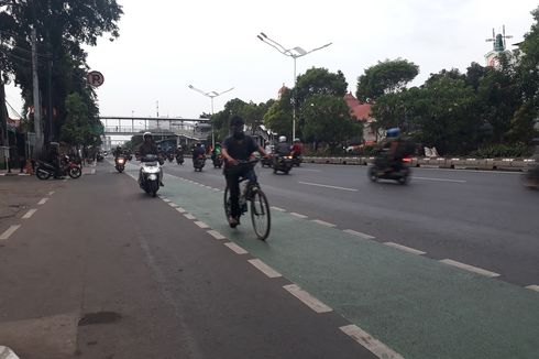 Hari Keempat Penindakan, 47 Pelanggar Jalur Sepeda Ditilang di Jaktim
