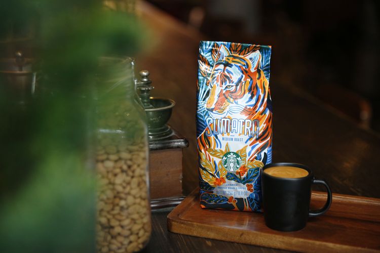 Kopi Sumatra medium roast dari Starbucks