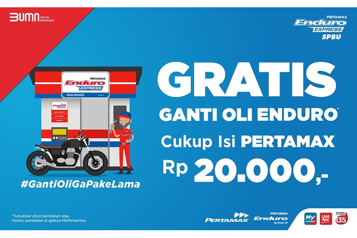 Program GO SPBU Ganti Oli dari PT Pertamina Lubricants. 