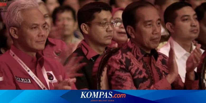 Cerita Ganjar Dibisiki Jokowi Saat Serius Simak Pidato Megawati