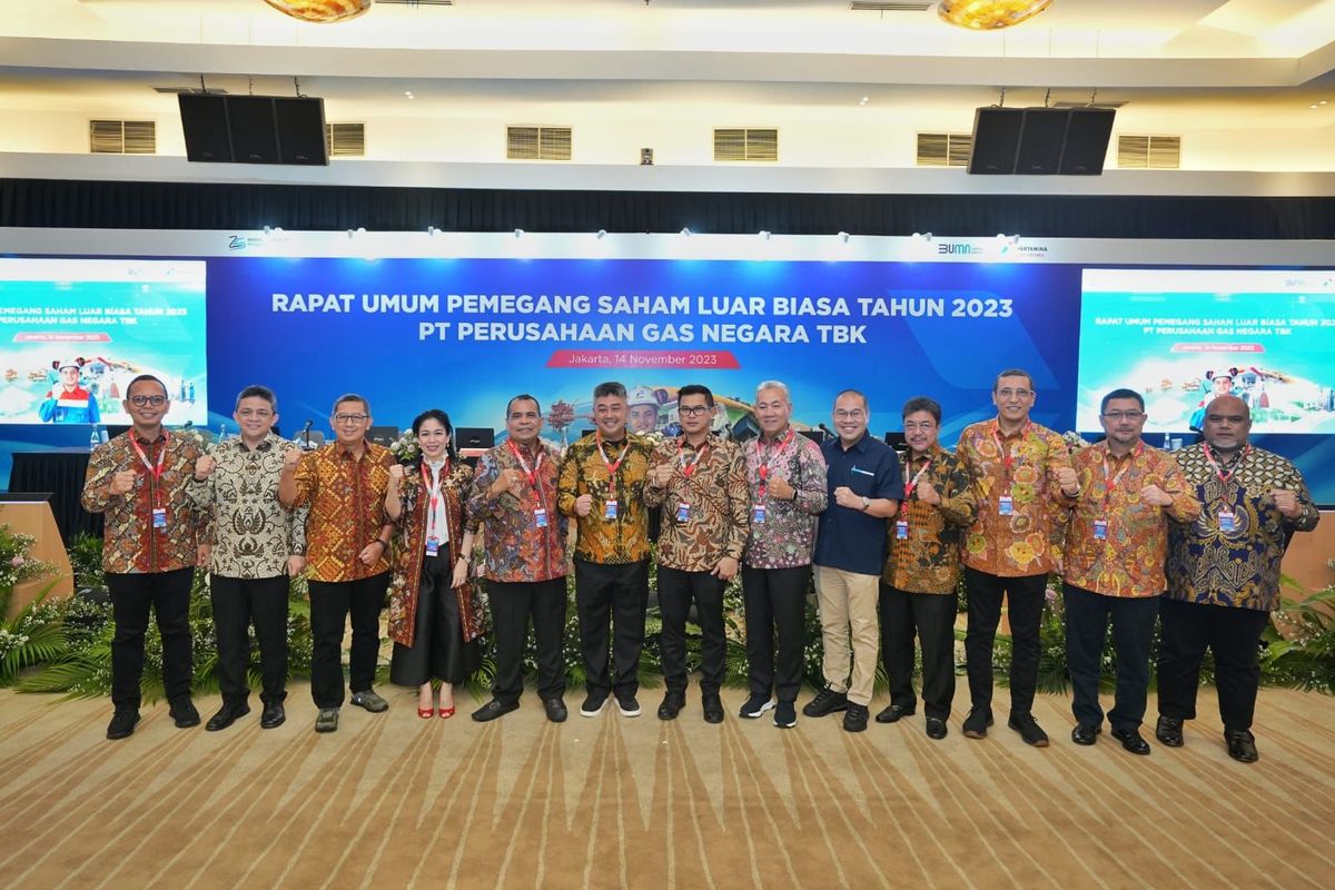 PGN resmi tetapkan pengurus baru perseroan PGN dalam RUPSLB 2023.