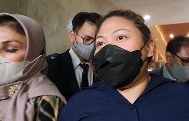 Terlapor Olivia Nathania saat ditemui di Polda Metro Jaya Senin (18/10/2021).