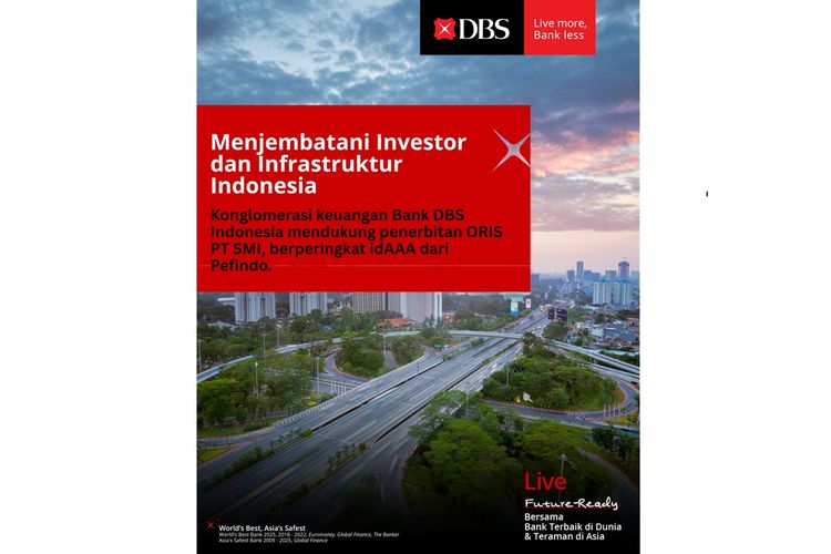 DBS Dukung Penerbitan Obligasi Ritel Infrastruktur PT SMI Senilai Rp 150 Miliar