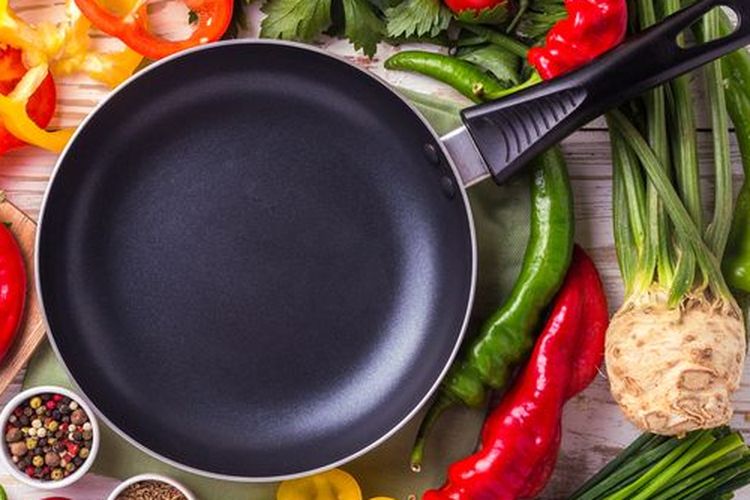 Ilustrasi wajan antilengket.