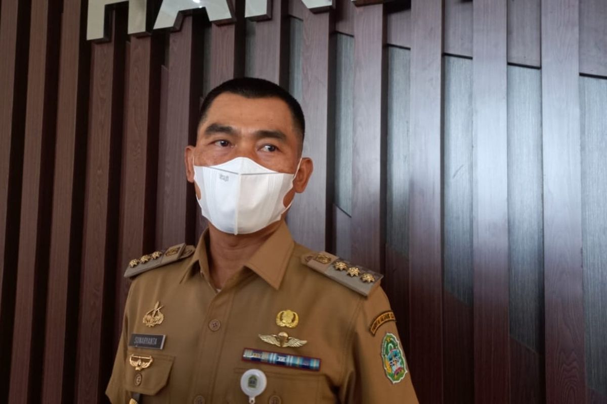 Bupati Gunungkidul Sunaryanta di Kantor Pemkab Gunungkidul