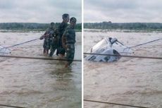 Mobil Pejabat di Lampung Terseret Banjir