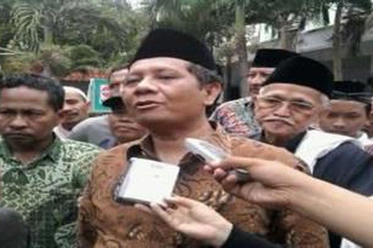 Mahfud MD saat menghadiri silaturrahim ulama Se-Jawa Timur di Bangkalan, Madura