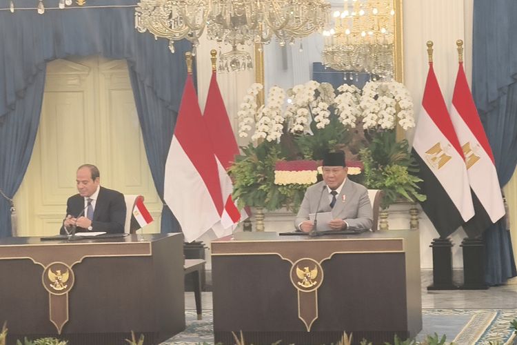 Bertemu Presiden Mesir, Prabowo: Ini Kehormatan Besar