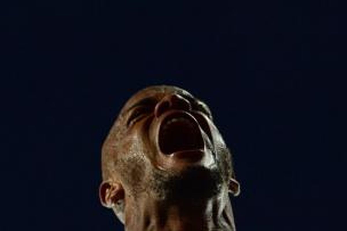 Pemain belakang Manchester City asal Belgia, Vincent Kompany.