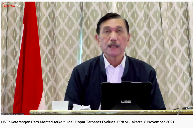 Menko Marinves/Wakil Ketua KPCPEN Luhut Binsar Pandjaitan