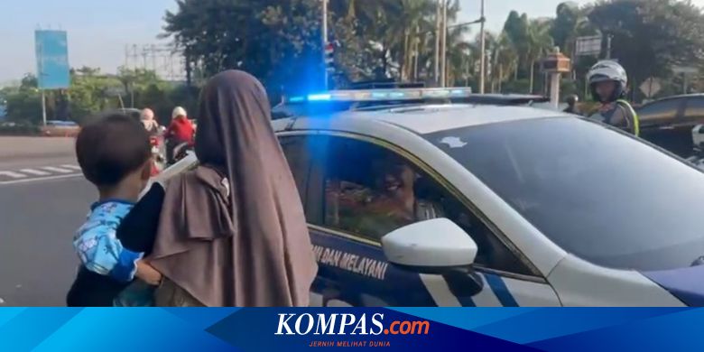 Polisi Bogor Tembus Kemacetan untuk Antar Balita Penderita Jantung Bocor ke RS