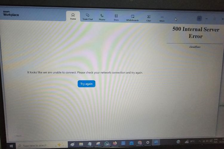 Zoom, Canva, dkk Down Jumat Sore, Muncul "500 Internal Server Error"