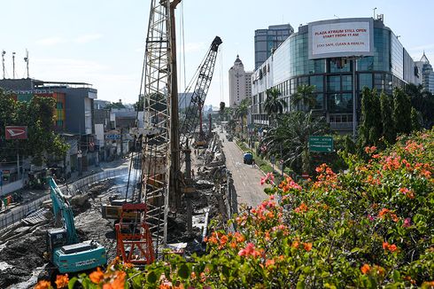 Ruas Jalan di Underpass Senen ke Arah Simpang Senen Ditutup Sebulan