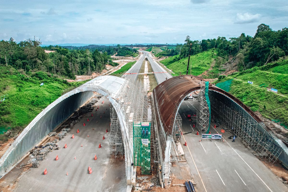 Jembatan Satwa tol IKN Seksi 3B-2