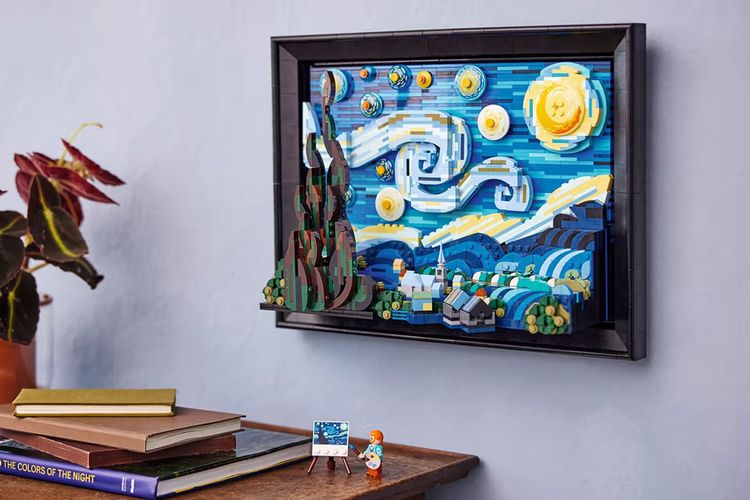 Lego The Starry Night karya Vincent Van Gogh