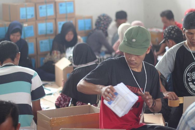 Logistik Pemilu 2019 Didistribusikan, KPU Cianjur Masih 