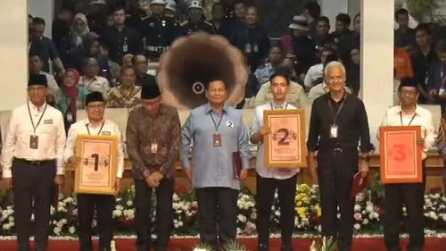 Pilpres 2024: Anies-Muhaimin Nomor Urut 1, Prabowo-Gibran Nomor Urut 2, Ganjar-Mahfud Nomor Urut 3