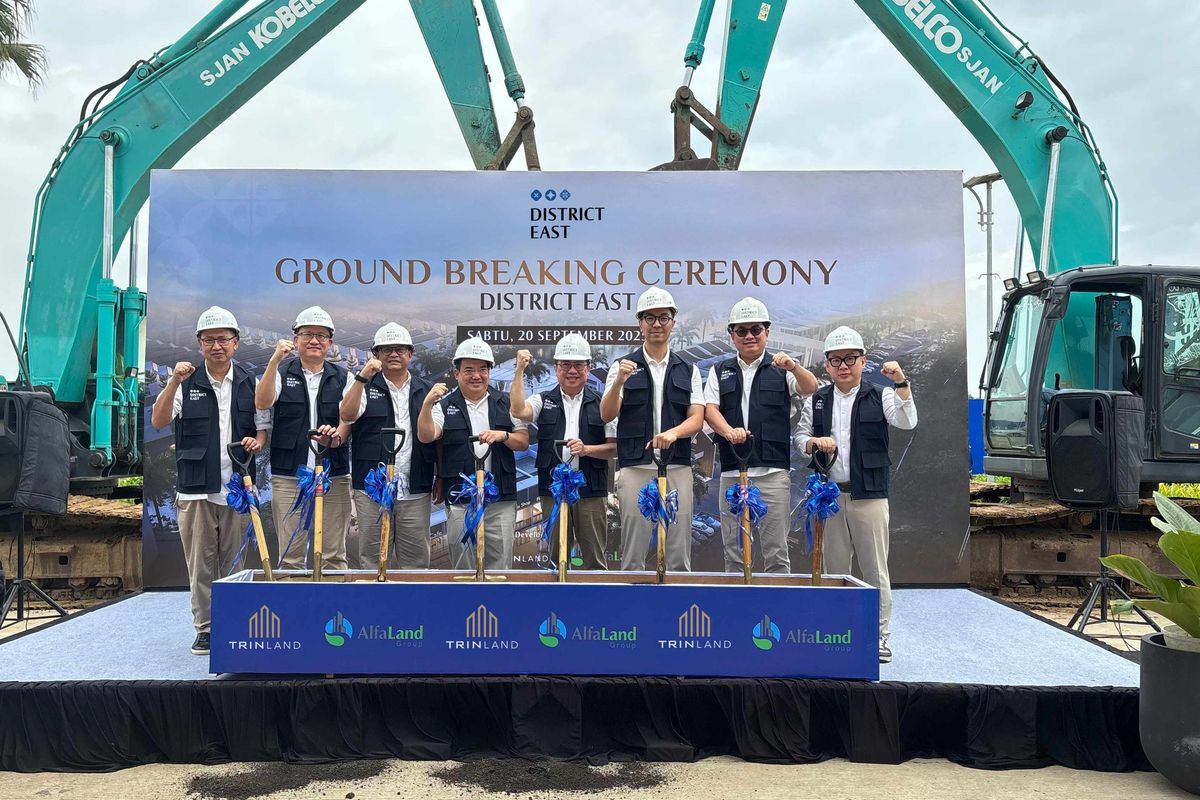 District East resmi dimulai pembangunannya, Sabtu (20/9/2025). Proyek ini dikembangkan oleh PT Triniti Dinamik (True Land).