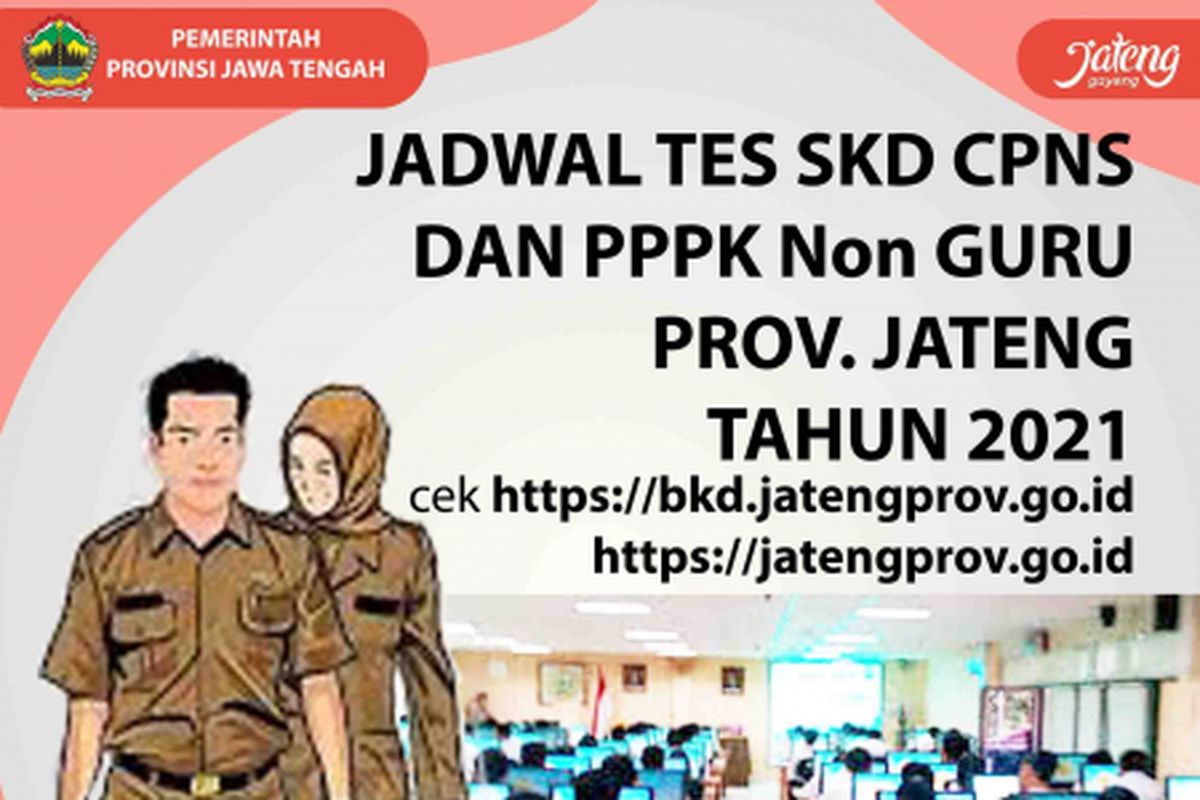 Jadwal dan lokasi SKD CPNS dan PPPK Non-Guru Pemprov Jateng