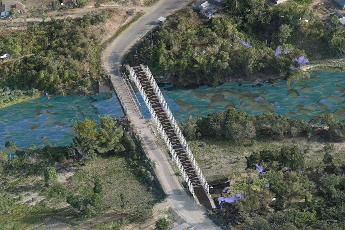 Jembatan Rahabangga, Kabupaten Konawe, Provinsi Sulawesi Tenggara.