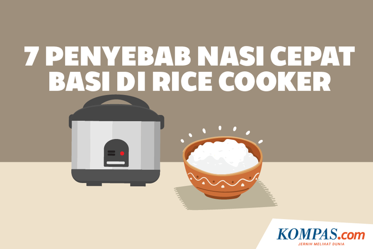 Infografik 7 Penyebab Nasi Cepat Basi