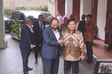 Prabowo Guncangkan Badan Surya Paloh, Sama seperti Anies Kemarin