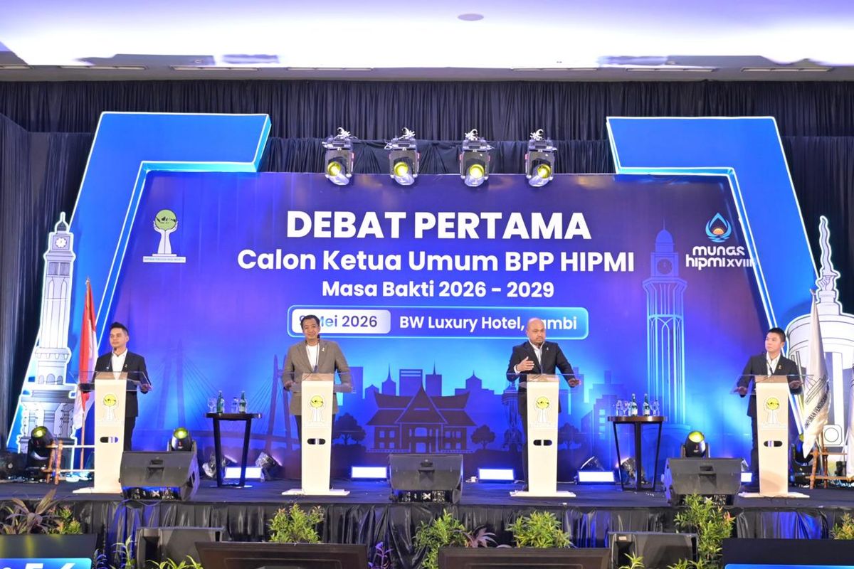 Debat Perdana Calon Ketum HIPMI, Adu Gagasan Genjot Ekonomi 8 Persen