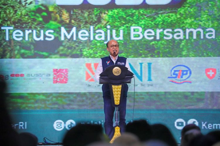 Sekjen Kemenaker Anwar Sanusi dalam penutupan Job Fair Nasional 2023 yang digelar pada 27-29 Oktober 2023.