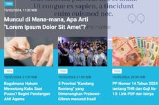 [POPULER TREN] Arti "Lorem Ipsum Dolor Sit Amet" | Cara Memperpanjang STNK Orang Lain secara Online