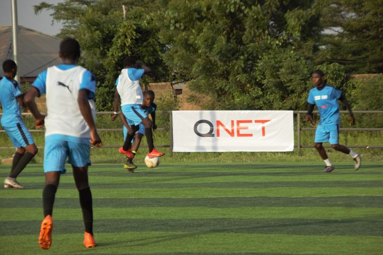 Manchester City dan  QNET menghadirkan ManCity Football Clinic di Nigeria. 