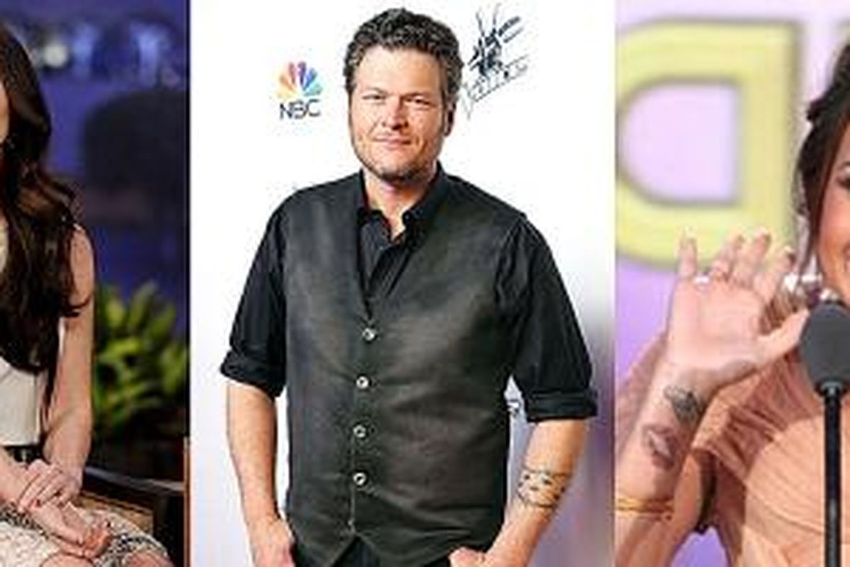 Kiri ke kanan: Megan Fox, Blake Shelton dan Demi Lovato.