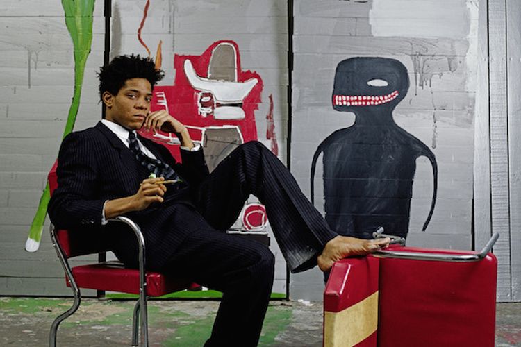 Jean-Michel Basquiat di studionya