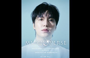 Aktor Korea Lee Min Ho menggelar fan meeting di ICE BSD, Tangerang, Sabtu (19/4/2025).