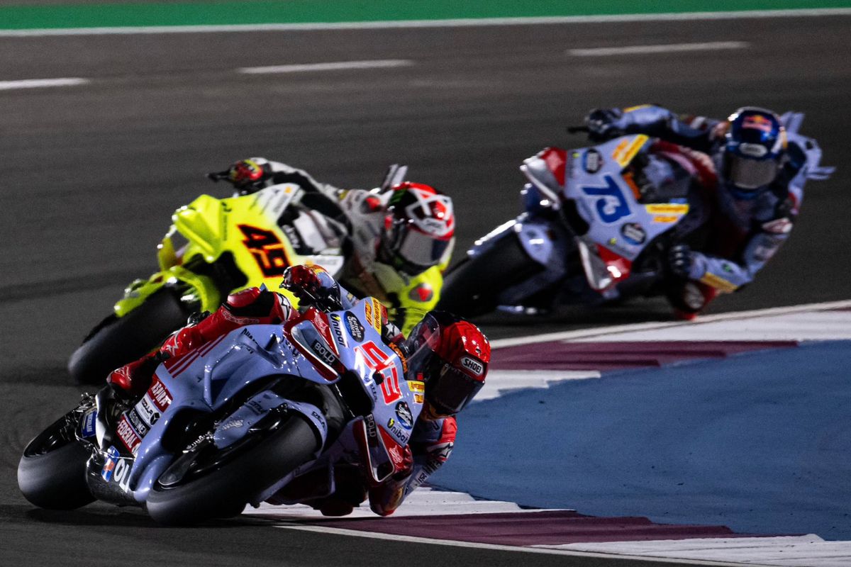 Marc Marquez mengungguli Marco Bezzecchi dan Alex Marquez di sesi kualifikasi MotoGP Qatar 2024