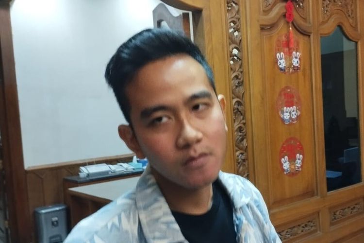 Wali Kota Solo Gibran Rakabuming Raka di Solo, Jawa Tengah, Rabu (8/2/2023).