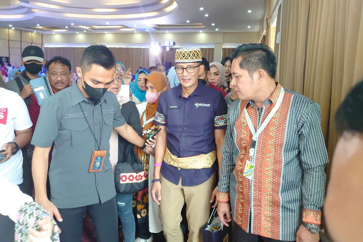 Menparekraf Sandiaga Uno saat di Lampung