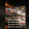 Viral, Video Masinis KA Sancaka Bertahan di Lokomotif Saat Tabrakan dengan Truk Pengangkut Mobil, Ini Kata KAI