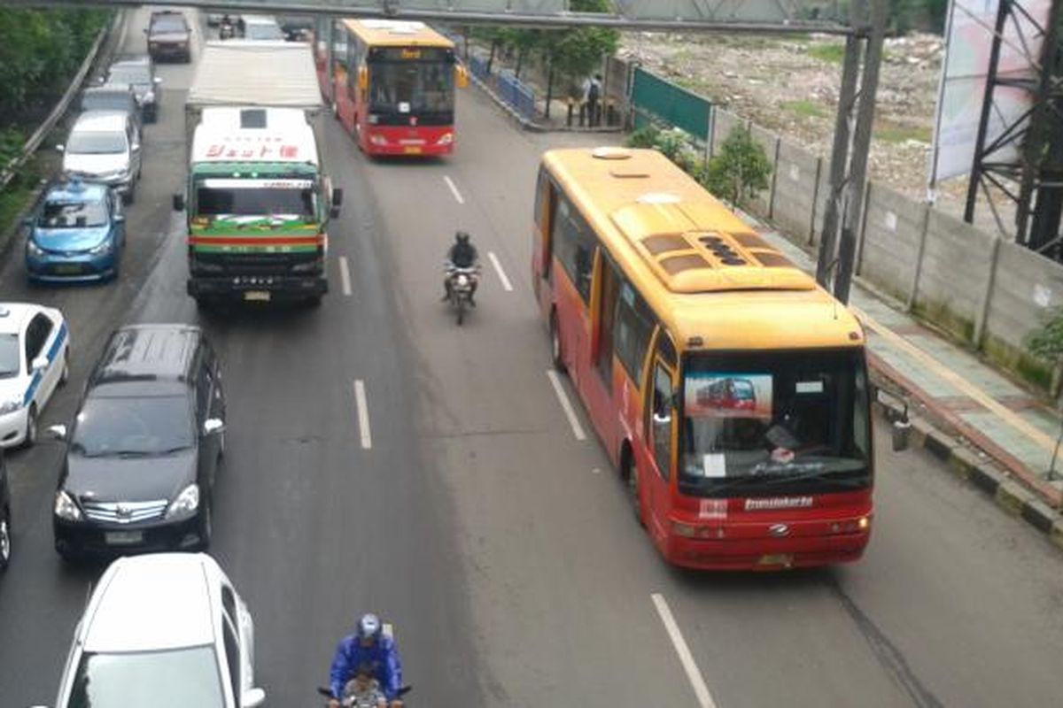 Ilustrasi bus Transjakarta