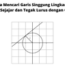Cara Mencari Garis Singgung Lingkaran yang Sejajar dan Tegak Lurus dengan Garis