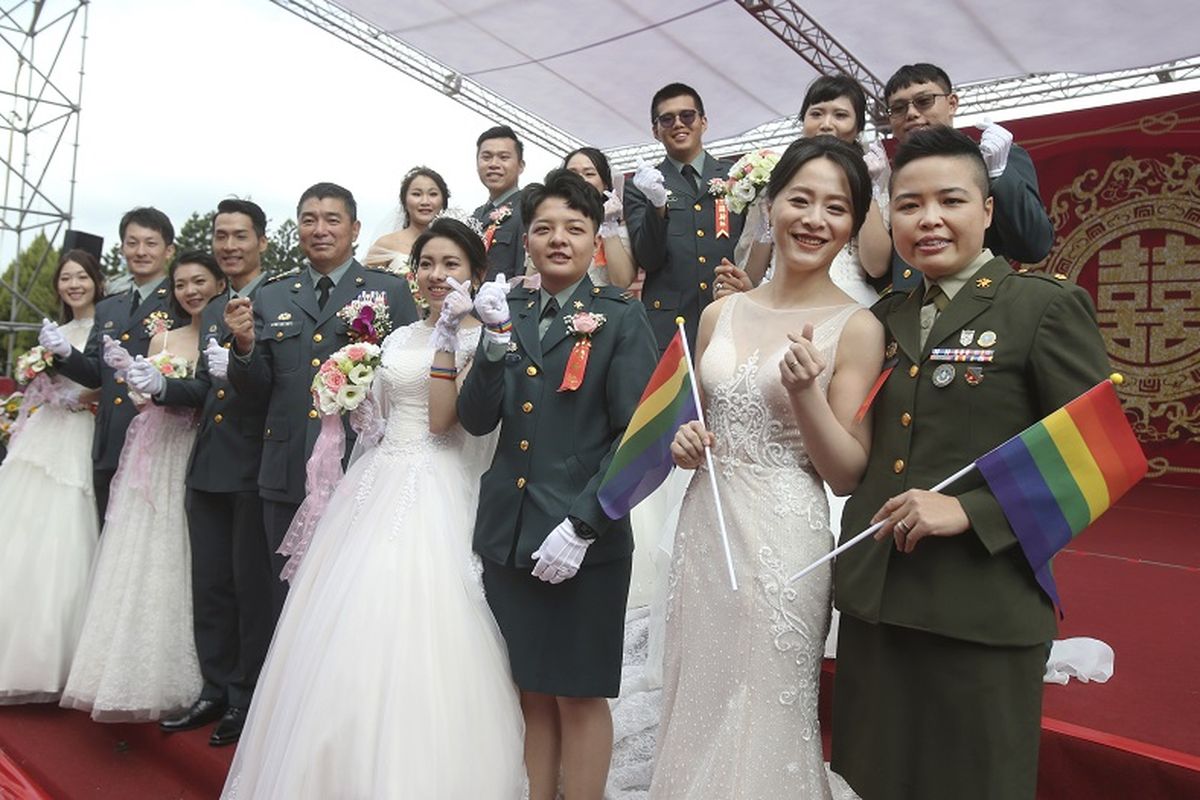 Taiwan military holding its first same-sex civil union
