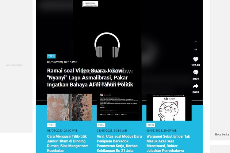 [POPULER TREN] Penjelasan soal Video Suara Jokowi 
