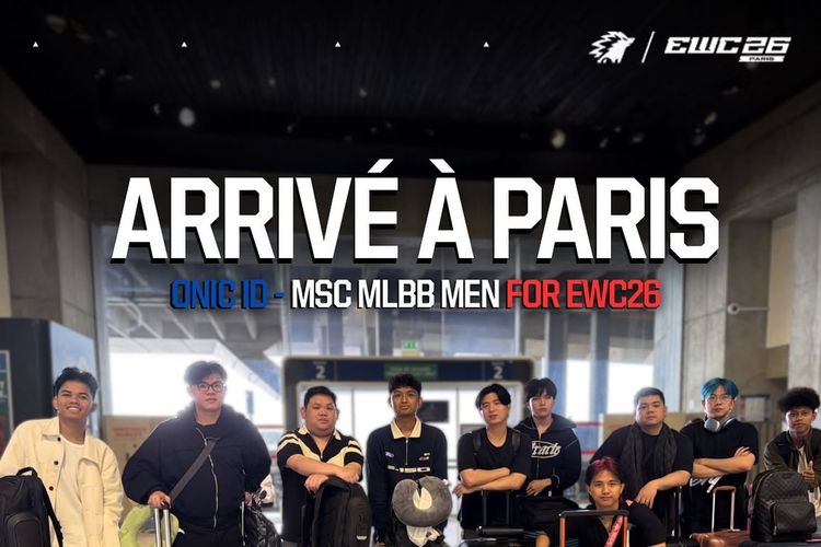 Ilustrasi tim Onic Esports yang akan mengikuti MSC 2026 di EWC di kota Paris, Prancis pada Kamis (23/7/2026).