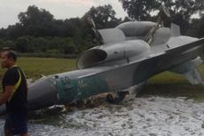 Pesawat Tempur F16 Milik TNI Tergelincir di Pekanbaru